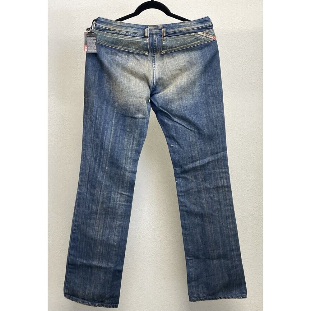 Diesel Crossim Low Rise Pocketless Bootcut Flare Denim Jeans Size 30x34